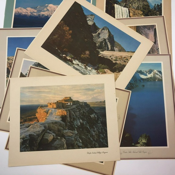 Vintage Standard Oil Promo Scenic Prints 1950s - Complete Set of 17